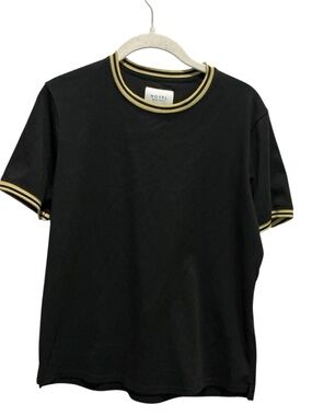 NOVEL 	Made for USA Men’s Black/ Yellow Trim T Shirt